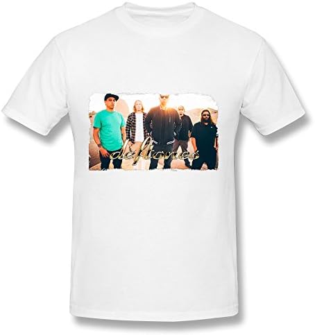 White T Shirt For Men Rock Band Deftones Gore Tour 2016