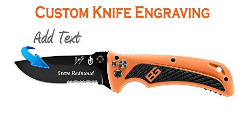Custom Laser Engraved Gerber Bear Grylls AO Knife