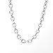3pcs Mens Womens Stainless Steel 5MM Gold Rose Gold Silver Beveled O Link Chain Necklace 18