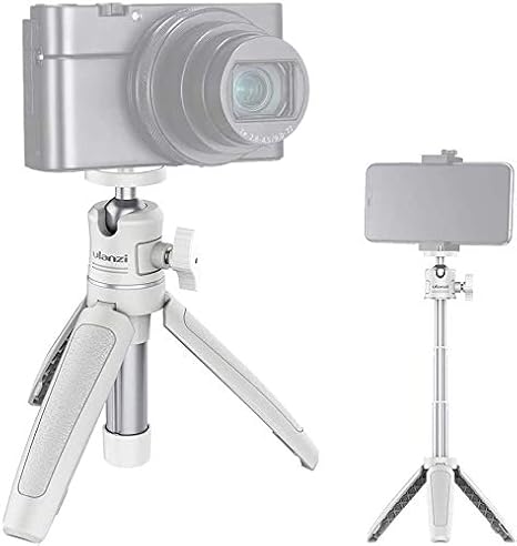 Amazon 三脚 自撮り棒 白 三段伸縮可 軽量 ミニ三脚 卓上三脚 Vlog三脚 Rx100 M1 M6 A6400 A6500 A6600 Canon G7x Mark Iiiなどのミラーレス コンデジに対応 雲台付き 延長ポール付き コンパクト Mt 08 三脚 通販