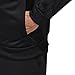 adidas Men's Essentials 3-Stripe Tricot Track Jacket, Black/Black, X-Large