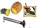 Statko Stainless Steel Pineapple Peeler, Pineapple Corer, Pineapple Slicer - LARGE BLADE FOR MEDIUM TO LARGE PINEAPPLES