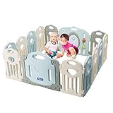 Baby Playpen - Kids 14 Panel Activity Centre Safety Play Yard, Home Indoor Outdoor New Pen