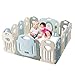 Baby Playpen - Kids 14 Panel Activity Centre Safety Play Yard, Home Indoor Outdoor New Pen