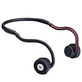 Open Ear Wireless Bone Conduction Headphones Liwithpro Bluetooth Folding Sweatproof Earphones Sports Headset with Microphone and Volume Control for Cycling Running Gym Black