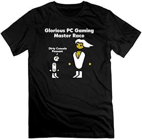Men Top Clothing Glorious Pc Gaming Master Race Image For Regular Short Sleeve T-shirt-black Medium