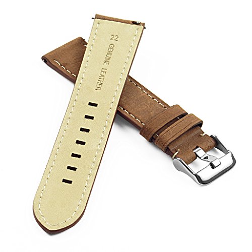 Dassari Quick Release Distressed Italian Leather Watch Strap Band