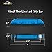 Partsam 2Pcs 4inch Boat Marine LED Utility Strip Light Bar Blue 6 Diodes Marker Lamp for Lighting/Decoration, Thin Line LED Trailer and Side Marker Light, Marine led Lights for Boats 12v