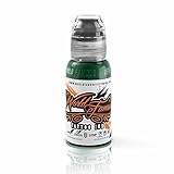 World Famous Tattoo Ink – Vegan-Friendly Professional Tattooing Inks – Vegas Green, 1 Ounce