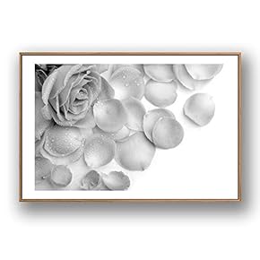 Framed Canvas Wall Art for Living Room, Bedroom Rose Flowers Canvas Prints for Modern Home Decoration Ready to Hang - 16"x24" inches