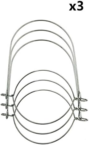 3 Pack Silver Stainless Steel Wire Handles for Mason Jar , Ball, Canning Jars (Regular Mouth)