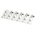 uxcell® 5cm Long Stainless Steel Door Security Latch Slide Lock Bolt 6 Pcs
