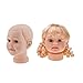 Jili Online 2pcs Kids Children Hats Caps Wigs Display Mannequin Manikin Head - Boy and Girl Face Models