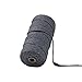 Macrame Cord, 3mm 110m Kisslife Natural Cotton Soft Unstained Rope for Handmade Plant Hanger Wall Hanging Craft Making Light Gary Cotton Cord
