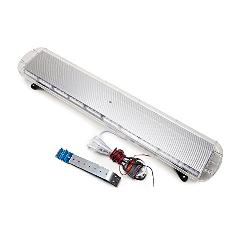 V-SEK 47" Amber Yellow Extreme High Intensity Construction Emergency Warning Strobe Light Bar Roof Top Low Profile Law Enforcement Hazard Flashing 88 LED For Tow Truck Vehicle (Amber/Yellow 88LED 47") - Thumbnail 6