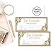 Hadley Designs 25 4x9 Blank Gift Certificate Cards Vouchers For Holiday, Birthday, Small Business, Restaurant, Spa Beauty Makeup Hair Salon, Wedding Bridal (Rustic Floral)