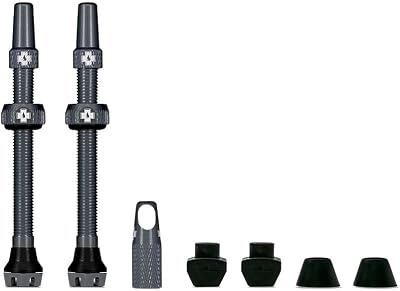 Muc-Off Tubeless Valves V2 7075 Aluminium Presta Valves with Core Tool 60mm