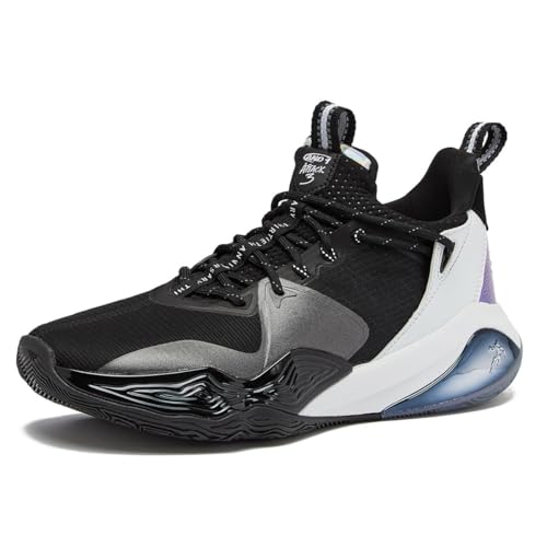 AND1 Attack Mens Basketball Shoes Men, Court Sneakers for Men or Women  Black/White/Silver Grey, 11 Medium in Oman Whizz Basketball