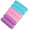 Makeup Remove Face Towels, Reusable Makeup Remover Cloths (6 packs), Makeup Remover Towel Reusable Microfiber Cleansing…