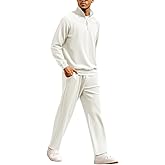 COOFANDY Men's Tracksuit 2 Piece Relaxed Fit Half-zip Sweatsuits Athletic Running Jogging Suit Sets