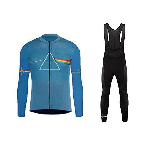 Uglyfrog Newest #01 Long Sleeve Cycling Jersey + Bib Tight Sets with Gel Pad Men Breathable Outdoor Sports Wear Spring Bicycle Racing/Triathlon Suit Quick Dry