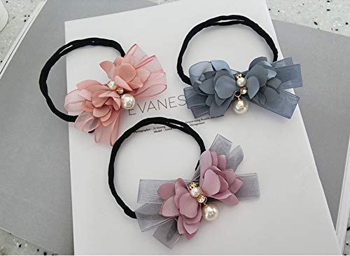3Pcs Magic Hair Bun Maker Flower Bow Pearl Donut Bun Maker for Women DIY Hair Style Curler Accessories