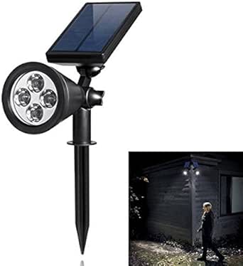 AJ's LED Energía solar luz de la pared exterior impermeable 180 ° de