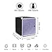 Lifewit 4-Tier Clothes Closet DIY Portable Wardrobe Freestanding Large Space Storage Organizer Black with White Doors