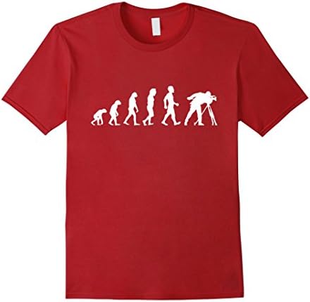 Mens  Evolution Of Cameraman Funny Filmmaker Film T Shirt Gift Medium Cranberry