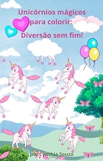 Livro Unicórnios mágicos para colorir: Diversão sem fim!