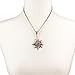 Alpenflüstern Traditional bavarian necklace with rhinestone Edelweiss, Ladies costume jewelry, traditional german pendant necklace for Dirndl, Leather trouser, Oktoberfest (antique silver colored)