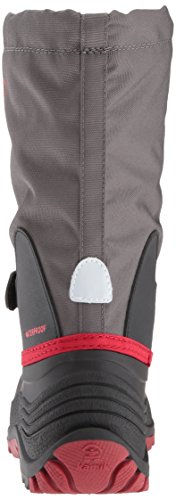 Kamik Boys' Waterbug5 Snow Boot, Charcoal/Red, 10 Medium US Toddler