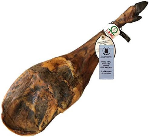 5 Kg 100% Iberico Ham Shoulder Bellota - from Iberico Pigs Fed with Acorns and 100% Natural Curation Process - Spanish Jamon Pata Negra - Jamon Iberico Bellota