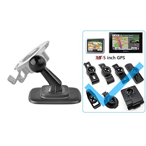 Adhesive GPS Mount with Pliable TPU Base [Upgrade], Stick On Dashboard Car Mounts for Garmin Nuvi Series GPS, Replacement Satnav Dash Holder - Thumbnail 3
