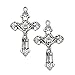 40pcs Silver Plated Peace Cross Charms Pendants Jewelry Making DIY Charm Crafts Handmade 51X31mm (40pcs)