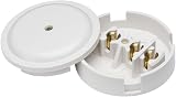 Knightsbridge White Square Edge Plastic 30A Junction Box 3-Terminal (89mm) view 1