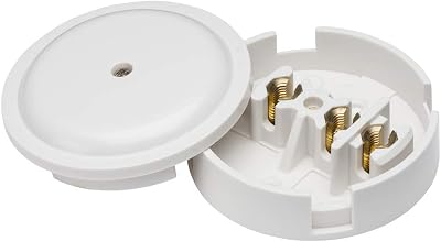 Knightsbridge White Square Edge Plastic 30A Junction Box 3-Terminal (89mm)