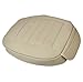EDEALYN PU Leatherette Soft Car Seat Cover Pad Mat Auto Car Chair Cushion A Single Seat with Backrest Front Row seat Cover (Beige-B)