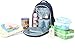 Aidonger Diaper Bag Backpack with Clips Large Capacity Fit Stroller (Blue)