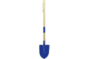Xifando Small Garden Shovel-Kid's Size Wooden Handle Metal Head Shovel (Blue)