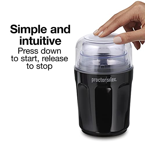 Proctor Silex Sound Shield Electric Coffee Grinder for Quiet Grinding