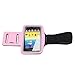 Neewer Workout Running Sports Armband Gym Band Case Pouch Exercise Case for Samsung Galaxy Note 2 II N7100 (Pink)