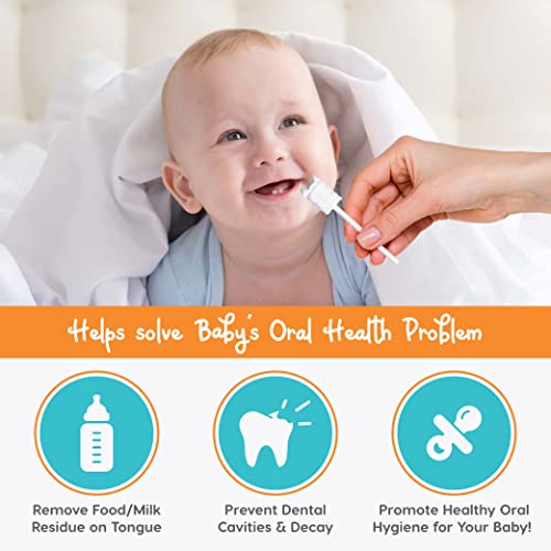 Baby Tongue Cleaner [40 Pack] Individually Wrapped & Disposable