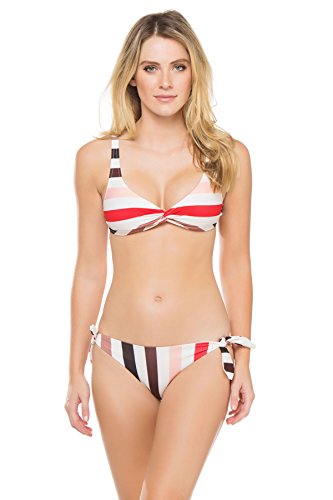 Solid & Striped Women s The Jane Classic Bra Top Lipstick Stripe M