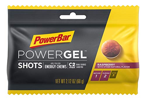 PowerBar PowerGel Shots (Box of 16 Individual Packs) | C2MAX Energy for Performance Athletes and Intense Training, Raspberry - Thumbnail 4