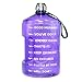 BuildLife 1 Gallon Water Bottle - Motivational Fitness Workout with Time Marker