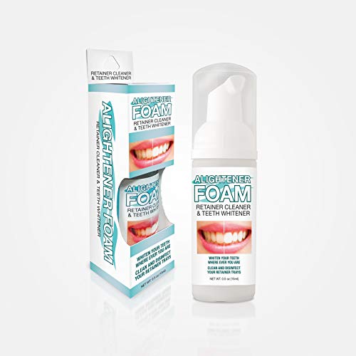 Alightener Foam - Whiten Your Teeth While Wearing a Mouth Tray or a Clear Dental aligners (Mouth Trays NOT Included)