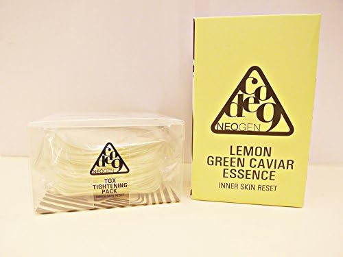 NEOGEN Code9 Lemon Green Caviar Essence 280ml + Tox Tightening Pack 25 PADS(Refill) Set - worldwide shipping
