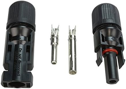Findyouled 5 Pairs of MC4 Male/ Female Safety Seal Ring Waterproof Solar Panel Cable Connectors