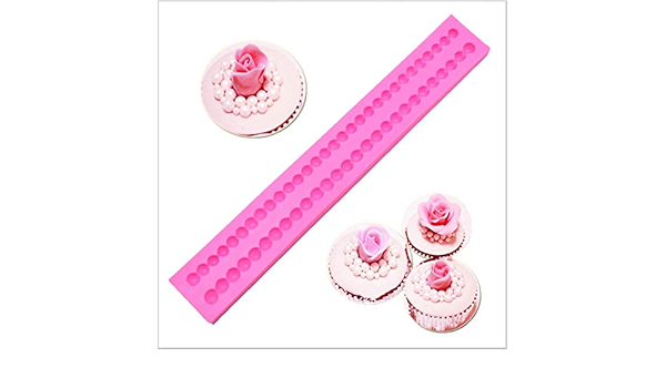 ANNIUP Moldes de silicona 3D para fondant, molde de tiras de ...